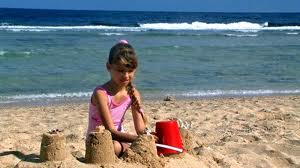 Child playing at the Beach