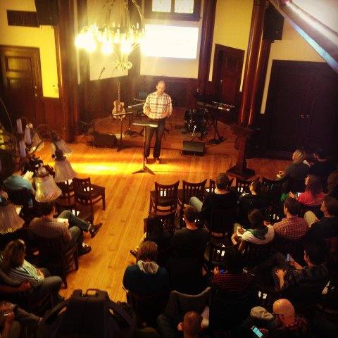 Justin Anderson preaching RSF